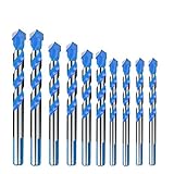 brocas de punta de aleación con mayor dureza puede penetrar fácilmente diferentes materiales, como metal, azulejo, pared, cerámica, espejo, hormigón, ladrillos, vidrio, cristal, plástico, madera, etc. y reduce las grietas.