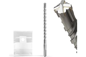 XZH SDS Plus Masonry Drill Bits - 10mm x 160mm, Professional Tungsten Carbide Cross Tip, Long SDS Hammer Drill Bits for Wall, Stone, Concrete, Brick