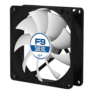 ARCTIC F9 Silent, Ventilateur 90 mm 3 Pin avec boîtier standard et haut flux d’air, ventilation silencieuse et efficace