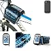 Produktbild Fahrrad Rahmentasche für Cat S60, Fahrradhalterung Rahmenhalterung Handyhalterung Fahrradtasche Handy Smarpthone Frame Bag Halterung Bike mount Wasserabweisend, blau - K-S-Trade(TM) (Wir zahlen Steuern in Deutschland!)