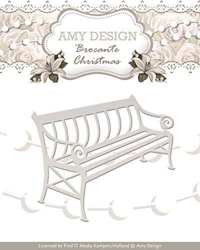 Amy Design Brocante Christmas Bench Die, White