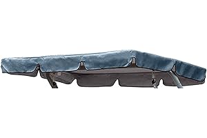 Wangduodu Repuesto para Columpio jardín Universal, Capota para Columpio Patio, 3 plazas, Funda Repuesto para toldo Techo, 195x125x15cm