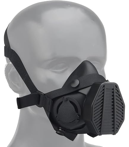 VKINGBOR Ensemble Casque + Masque à Gaz Tactique - Protection ABS Anti-Éclats, Anti-BB Et Anti-Gaz Pour Airsoft & Jeux Stratégiques