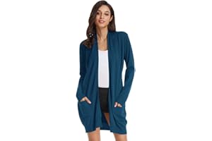 GRACE KARIN Cardigan Donna Lungo Cardigan a Maniche Lunghe Elegante Casual