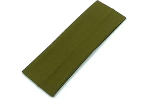 ALLSORTS 7cm Plain Stretchy Fabric Headband Kylie Band Headband Hairband Hair Bandeau (Khaki Green)