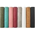 XHT 8 Pcs Smooth Suede Faux Leather Fabric Soft Synthetic PU Leather for DIY Crafts, 21 x 30 cm