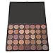 Makeup Glitter Eyeshadow Palette, Lover Bar 35 Colour Shimmer Matte Neutral Warm Glow Earthy Tone Smooth Sleek Smokey Eye Shadows Kit Waterproof Pigment Pallet 6pcs Powder Eyebrow Make Up Brushes Set