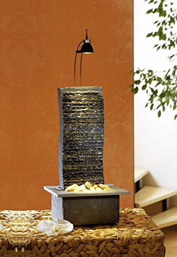 Seliger Schieferbrunnen Suna, Mehrfarbig, 47 x 25 x 21 cm - 2