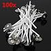 Produktbild 100pcs 8cm Wachskerze Baumwolle Dochte mit Metall Sustainer