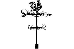 SUPERDANT Hahn Wetterhahn Huhn Schmiedeeisen Wetterhahn fürs Dach Garten Wetterfahne Richtungsschild Für Den Außenbereich Bauernhaus Dekoration Wetterfahnen Hahn Weathervane für Yard Garten Bauernhof