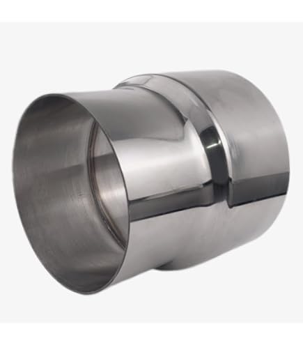 Stainless Steel Exhaust Pipe Adapter Reducer – 3" To 3.5" ID, Universal Fit, 3-Month Warranty