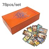 Tarot Deck Tarot Karten Set 78 Karten Easy Tarot Karten mit Handbuch Wunderschönes Kartenset für Anfänger by 