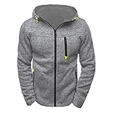 Sannysis Herren Kapuzenpulli Reißverschluss Slim Fit...