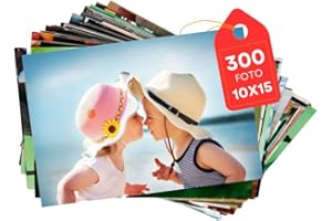 StampaFoto48ore Stampa Foto dal Cellulare o PC Online - Stampa di Foto Personalizzate con Resa Professionale in Alta Qualità - Finitura Lucida o Opaca - 100% Made in Italy (10x15cm - 300 Foto)