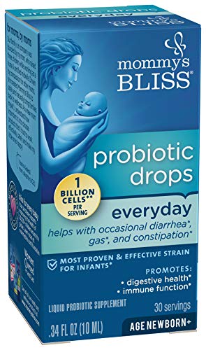 Mommy's Bliss Baby Probiotic Drops, Flavorless, 0.34 Fluid Ounce
