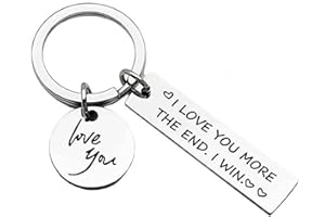 Exiiantag Couples Keychain Lovers Keyring Gifts for Boyfriend Girlfriend Anniversary Couples Keyring for Valentine's Day Boyfriend Christmas Keychain with Gift Box