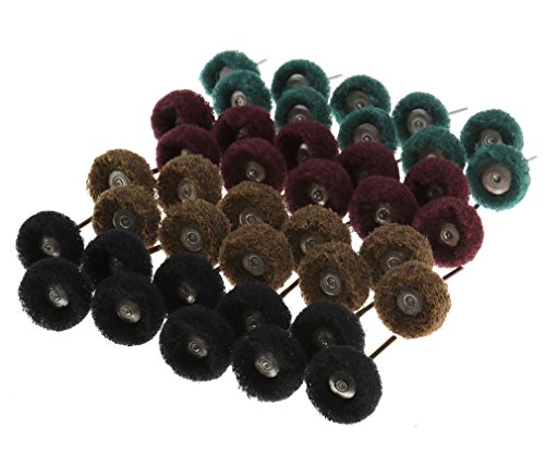40 Stück 25mm Polierstifte Polierscheibe Polierköpfe Polieraufsatz für Dremel DE
