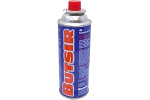 VALDI LED Pack De 1 Cartucho De Gas Butsir para Hornillos, quemadores, sopletes, Estufas, Camping, bombonas (1)