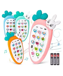 Magicwand Carrot Musical Mobile Cordless Smart Phone Toy for Kids with Smart Light?Pack of 1 Phone??Colors as Per Stock??1 Yr & Up?