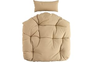 dasmöbelwerk Sitzkissen Kissen für Hänge-Sessel Sitzpolster Rückenpolster Hängekorb-Auflage Schwingsessel (Braun)