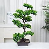 Art: Künstlicher Bonsaibaum Künstliche Bonsai Baum Pflanze für Büro Zuhause Dekoration, 70cm (Grün), Green (A-40cm) (70cm-A)
