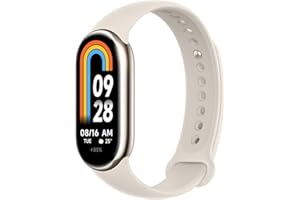 ‎NK Xiaomi Mi Smart Band 8 Aktivitäts-Armband, AMOLED-Display, Herzfrequenzüberwachung, 190 mAh, 150 + Sportmodi, bis zu 16 Tage Akkulaufzeit, Gold