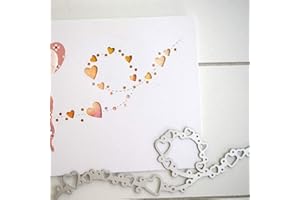 GEMINI_MALLL Gemini_mall® Cutting Dies, Love Heart Cutting Dies Metal Embossing Stencil For Scrapbooking DIY Album Paper Card Art Craft Decor (Lace Heart)