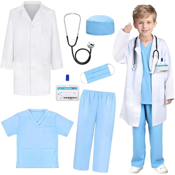 Doktersjas voor Kinderen Dokterskostuum Verpleegsterkostuum Laboratoriumjas Accessoires voor Dokterskoffer Kinderspeelgoed vanaf 2 3 4 5 JaarJongens en Meisjes Rollenspel Kinderspeelgoed Doktersjas voor Kinderen Dokterskostuum Verpleegsterkostuum Laboratoriumjas Accessoires voor Dokterskoffer Kinderspeelgoed vanaf 2 3 4 5 JaarJongens en Meisjes Rollenspel Kinderspeelgoed