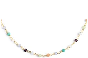 SINGULARU - Collar Crystals Colors - Colgante en Plata de Ley 925 con Acabado Baño de Rodio o Baño Oro 18 Kt - Cadena de Talla Unica - Varios Acabados - Joyas para Mujer