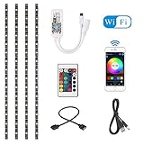 Es flexible y se puede cortar para encajar perfectamente. La tira de led ha sido precortada, total 4 secciones.