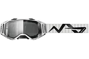 ABUS Buteo cycling goggles for mountain bikers - anti-fog goggles for protection and a clear view on trails - optimised for the HiDrop, AirDrop, CliffHanger and MoDrop MTB helmets - red