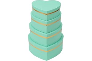 OAIRSE Boîte cadeau avec couvercles en papier en forme de cœur - Boîte cadeau noire pour chapeau de fleuriste - Boîte de rangement pour bijoux pour la Saint-Valentin, anniversaire, Thanksgiving, chocolat