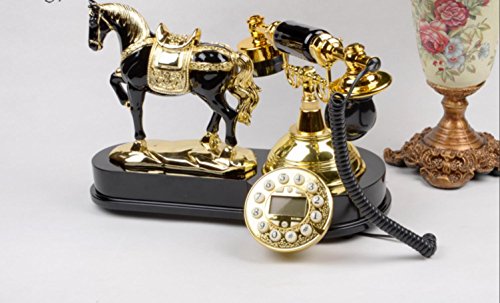 spécifications GYX Fixe maison retro antique Téléphone bureau pastoral téléphone caller ID , black