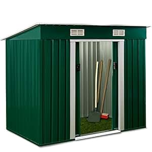 ASS Gartenhaus Geräteschuppen Metallhütte 2,38m² 1,95x1,22m aus