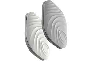 Nutale Localisateur D'objets de Clé Portefeuilles Blanc Gris, 2PCS Key Finder Anti-Perte Intelligent Bidirectionnel Porte Clés Localisateur et Traqueur Sonore pour Retrouver Clés