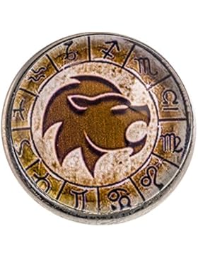 Morella Unisex Click-Button Druckknopf Sternzeichen Löwe