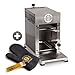 Produktbild Original Beefer One Gasgrill + Beefer Grillhandschuh | Grillgerät von Beefer Grillgeräte | inkl. Grillrost mit passendem Griff, Gastronormschale und Grillhandschuh | Steak-Grill aus hochwertigem Edelstahl | 800 Grad-Grill