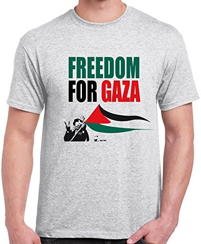 Starlite Mens Novelty tshirts-Free Palestine-Freedom For Gaza-Novelty gifts