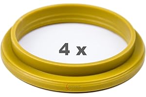 4 x pneugo! Anelli di centraggio per cerchi in alluminio 72.2 mm - 57.1 mm