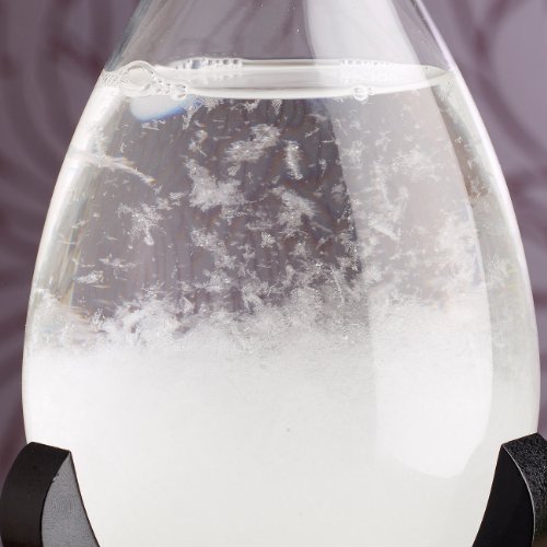 Carlo Milano Modernes FitzRoy-Sturmglas in Tropfenform, 22cm - 3
