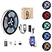 Produktbild LED Streifen, WiFi Wireless Smart Phone Gesteuerte Lichtstreifen LED Kit 5M Wasserdicht flexibles 5050 150 LED Leuchten, Arbeit mit Android und iOS System, Alexa, Google Assistant
