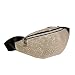 Produktbild Allegorly Gürteltasche wasserdichte Bauchtasche Damen und Herren Faltbare Sequin Hüfttasche Verstellbarer Crossbody Umhängetasche Mit Reißverschluss Sport Running Joggen Laufen Laufgürtel Tasche