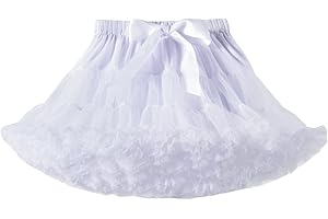 Alunsito Infant Baby Girl's Fluffy Tutu Skirt Toddler Tulle Birthday Party Tiered Princess Tutu Pettiskirt