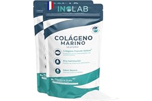 INOLAB LABORATOIRE INOLAB Colageno Marino Hidrolizado Puro I Peptidos 2000Da Alta asimilación I Belleza de la Piel y Articulaciones I 70 días/5 g 100% colágeno en polvo.