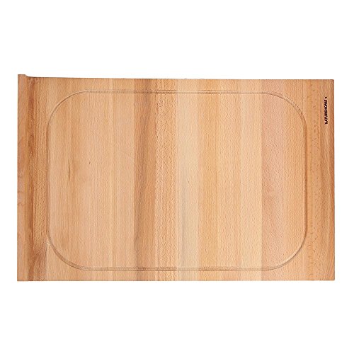 NATUREHOME Schneidebrett Holz groß massiv mit Saftrille Tranchierbrett Küchenbrett ca. 60×40 cmNATUREHOME Schneidebrett Holz groß massiv mit Saftrille Tranchierbrett Küchenbrett ca. 60×40 cm - 4