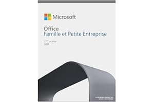 MICROSOFT Office Famille et Petite Entreprise 2021 | Achat définitif​ | 1 PC ou MAC | Téléchargement