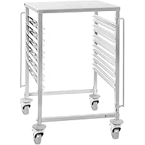 Carrello Porta Tablet Gastro RCTW - 20 Vani GN 1/1, In Acciaio Inox, Con Ruote E Freni - Foto 2