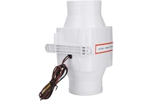 AYNEFY Ventilateurs de bateau, 3inch 12V en ligne ventilateur marin de cale marine 130CFM 3800LPM muet fort ventilateur de ventilation pour le yacht blanc de caravane