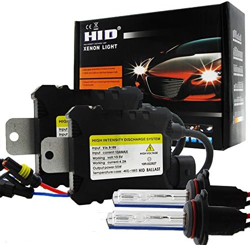 HID Headlight Kit 55W Xenon Bulbs Lamp with Ballasts Set All Colors 3000-12000K Brilliant Light Blue 9006 HB4