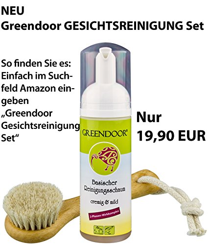 Greendoor milder basischer Reinigungsschaum für das Gesicht, 2 Phasen, 150ml Reinigungsmilch / Make-up Entferner Lotion, Greendoor Premiumversand - 2